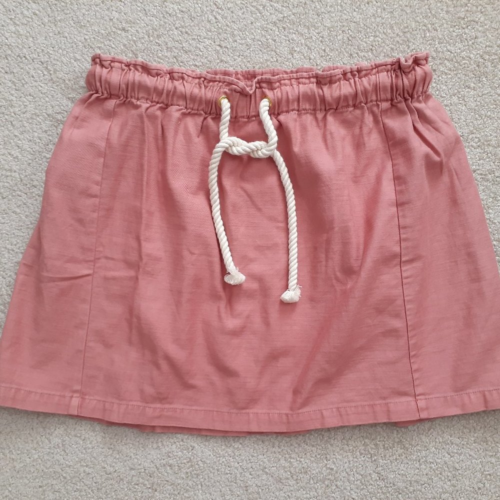 Coral J Crew Skirt Drawstring XL NWT